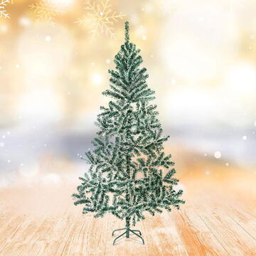 GLOBIZ Brad artificial – 180 cm – cu aspect înzăpezit – PVC