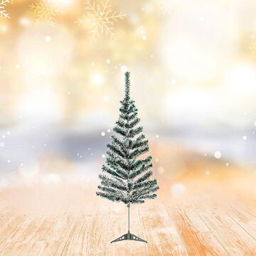 GLOBIZ Brad artificial – 120 cm – cu aspect înzăpezit – PVC