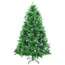 GLOBIZ Brad artificial – 180 cm – cu ramuri dese – PVC – înzăpezit