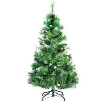 GLOBIZ Brad artificial – 150 cm – cu ramuri dese – PVC – înzăpezit