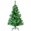 GLOBIZ Brad artificial – 120 cm – cu ramuri dese – PVC – înzăpezit