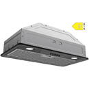 Hota Hota incorporabilă Vivax CHO-60BI100T B, 52,5 cm, 100 W, 1 motor, 3 viteze, filtru aluminiu, iluminare LED, Negru