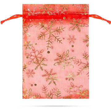 GLOBIZ Săculeți organza pentru cadouri – set 12 bucăți – 10 x 15 cm – 3 culori