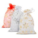 GLOBIZ Săculeți organza pentru cadouri – set 12 bucăți – 10 x 15 cm – 3 culori