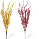 GLOBIZ Decorațiune de toamnă – 40 cm – 2 modele – sclipici – galben și bordo