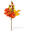 GLOBIZ Decorațiune de toamnă – dovleac, frunze și bobițe – 24 cm – set 2 bucăți