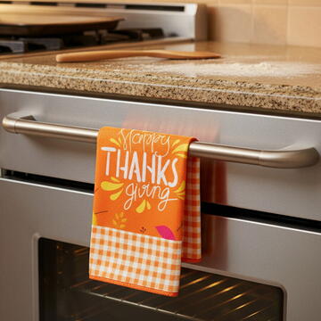 GLOBIZ Lavetă din microfibră cu model de toamnă – set 2 bucăți, 58 x 38 cm