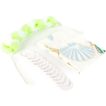 Family Set perdea de duș cu burete de baie – 180 x 180 cm