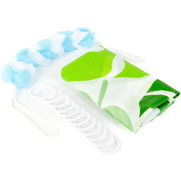 Family Set perdea de duș cu burete de baie – 180 x 180 cm