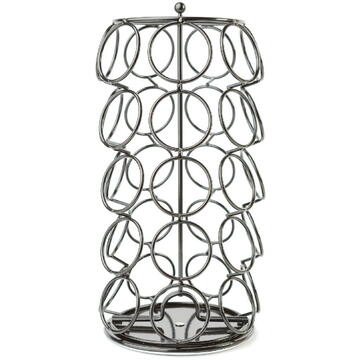 Bewello Suport metalic pentru capsule de cafea – 35 capsule Dolce Gusto – 165 x 165 x 320 mm – negru