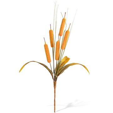 GLOBIZ Decorațiune de toamnă – papură decorativă – 40 cm – 2 modele