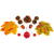 GLOBIZ Decorațiune de toamnă – set frunze, conuri de brad și dovleci – 4 modele