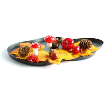 GLOBIZ Decorațiune de toamnă – set frunze, conuri de brad și dovleci – 4 modele