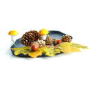 GLOBIZ Decorațiune de toamnă – set frunze, conuri de brad și dovleci – 4 modele