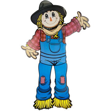 GLOBIZ Decorațiune de toamnă – sperietoare cu membre mobile – din hârtie – 91,4 cm