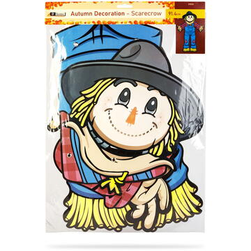 GLOBIZ Decorațiune de toamnă – sperietoare cu membre mobile – din hârtie – 91,4 cm