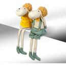 GLOBIZ Decorațiune textilă – miel – 50 x 18 x 15 cm – 2 modele