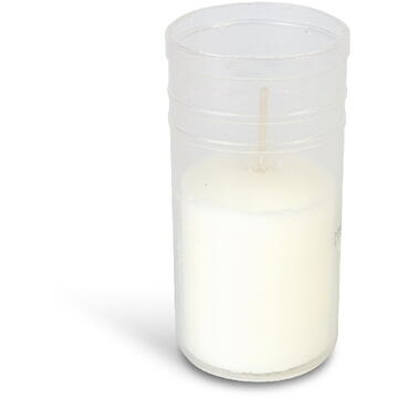 GLOBIZ Rezervă lumânare tip pastilă (tealight) – Ø4,8 cm – alb