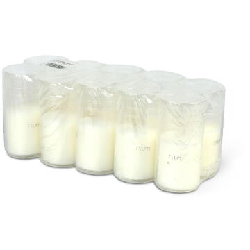 GLOBIZ Rezervă lumânare tip pastilă (tealight) – Ø4,8 cm – alb