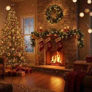 North Pole Ghirlandă de brad artificial – verde, cu efect de zăpadă, cu conuri și bobițe roșii – 200 cm – PVC