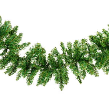 GLOBIZ Ghirlandă de brad artificial – verde – 270 cm – PVC