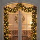 GLOBIZ Ghirlandă de brad artificial – verde – 270 cm – PVC