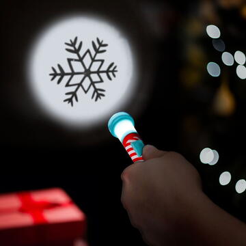 GLOBIZ Lanternă de Crăciun cu LED – 5 tipare luminoase – roșu/alb