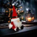 GLOBIZ Decor de Crăciun – spiriduș scandinav textil – 27 x 14 x 13 cm