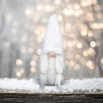 GLOBIZ Decor de Crăciun – spiriduș scandinav textil – 22 cm