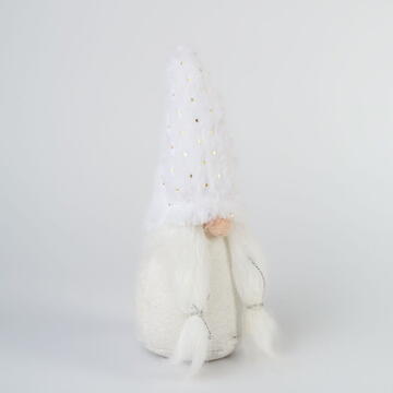 GLOBIZ Decor de Crăciun – spiriduș scandinav textil – 22 cm