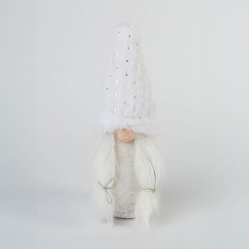 GLOBIZ Decor de Crăciun – spiriduș scandinav textil – 22 cm