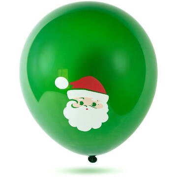 GLOBIZ Set baloane de Crăciun – roșu, alb, verde – cu motive festive – 10 bucăți / pachet