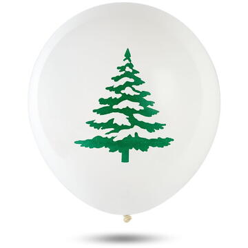 GLOBIZ Set baloane de Crăciun – roșu, alb, verde – cu motive festive – 10 bucăți / pachet