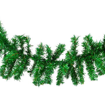 GLOBIZ Ghirlandă de brad artificial – verde închis – 270 x Ø24 cm – PVC