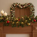 GLOBIZ Ghirlandă de brad artificial – verde închis – 270 x Ø24 cm – PVC