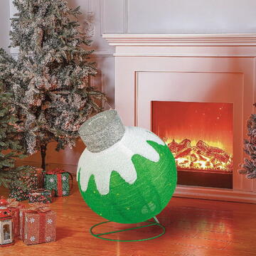 North Pole Decor Luminos Crăciun - Ornament Sferic - 60 LED - 60 x 83 cm - Verde - 100-240 V AC