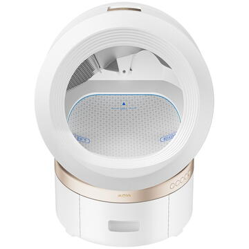 Litiera pentru pisici Mova LR10 Prime, 6L, Auto-curatare, Alb