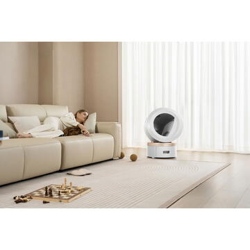 Litiera pentru pisici Mova LR10 Prime, 6L, Auto-curatare, Alb