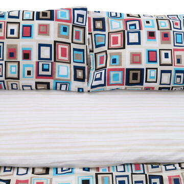 Heinner Lenjerie dubla,100% bumbac,4 piese, Luis