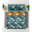 Heinner Lenjerie dubla,100%bumbac,4 piese, Clara