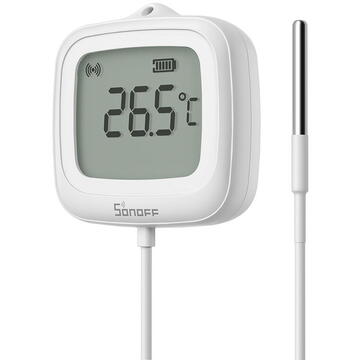 Smart Temperature Sensor ZigBee LCD Sonoff SNZB-02LD (with probe)