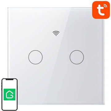 Intrerupator inteligent Dotykowy włącznik światła WiFi Gosund SLS2 (opcjonalny N, podwójny) Tuya