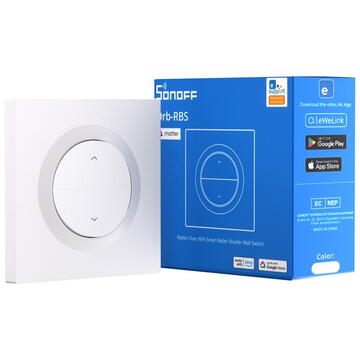 Intrerupator inteligent SONOFF MINI-RBS-E Matter Smart Roller Shutter Wall Switch