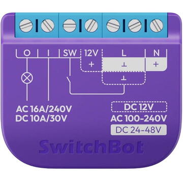 Intrerupator inteligent SwitchBot Relay Switch 1 with Dry Contact