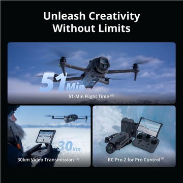 Kit Drona DJI Mavic 4 PRO, 512Gb Creator ComboRC 2 Pro
