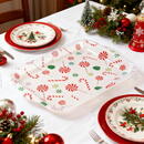 At home Tăviță decorativă – plastic – 34 x 23 cm – model bastonașe dulci