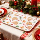 At home Tăviță decorativă – plastic – 36 x 26 cm – model căsuță cu turtă dulce