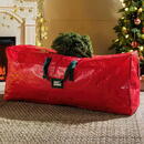 GLOBIZ Geantă de depozitare pentru brad artificial – PVC țesut – roșie – 165 x 38 x 76 cm