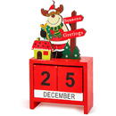 GLOBIZ Calendar decorativ din lemn MDF – 13,5 x 7 x 3,5 cm – 3 modele