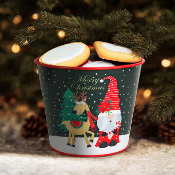 GLOBIZ Ghiveci decorativ din metal – model spiriduș – 13 x 11 cm